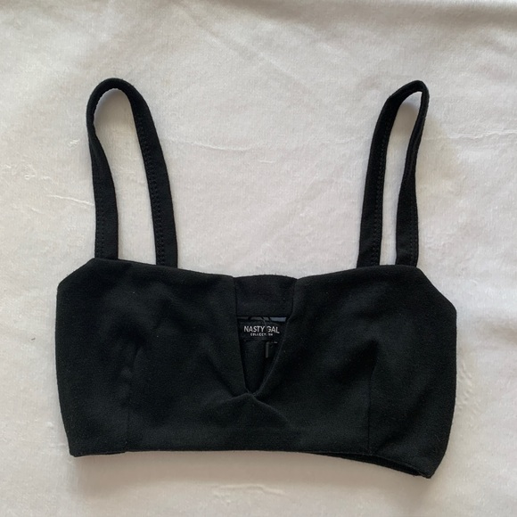 Nasty Gal Tops - Nasty Gal Black Square Neck Bralette
